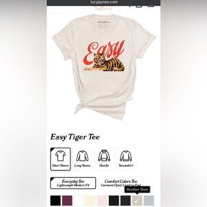 Lucy Jaynes “easy tiger” graphic tee